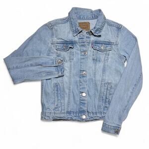 Levi’s Jeans Vintage Y2k Light Wash Denim Trucker Jacket XXS